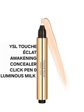 YSL TOUCHE ÉCLAT AWAKENING CONCEALER CLICK PEN 0 LUMINOUS MILK. BNIB